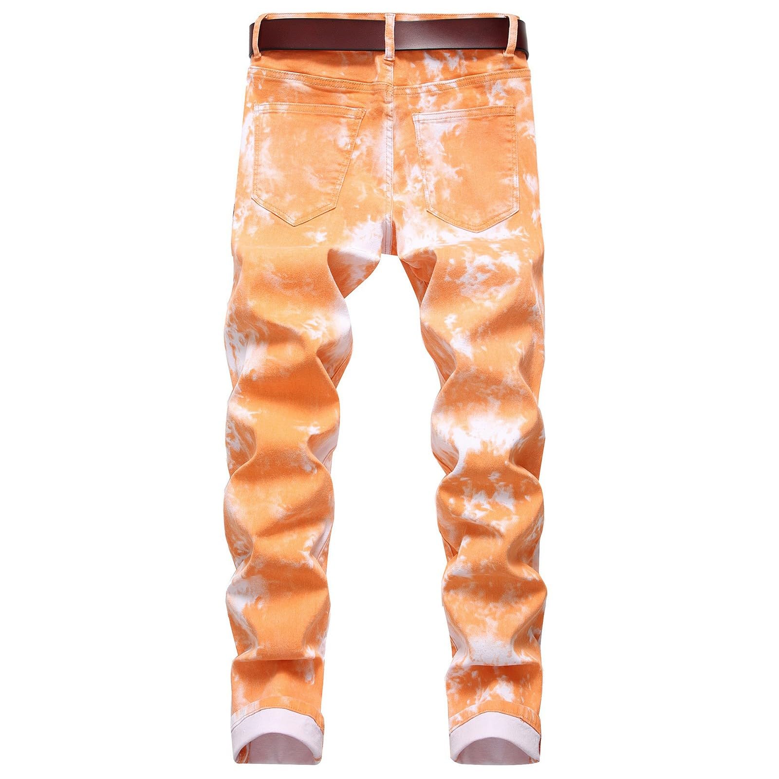 Jeans Da Uomo Strappati, Pantaloni Jeans Uomo Elasticizzati Pantaloni In Denim Stretch Pantaloni Casual Con Design a Spruzzo Di Inchiostro Jeans Da Lavoro Jeans Leggeri Casual Hip-Hop Per Uomo Ragazzo