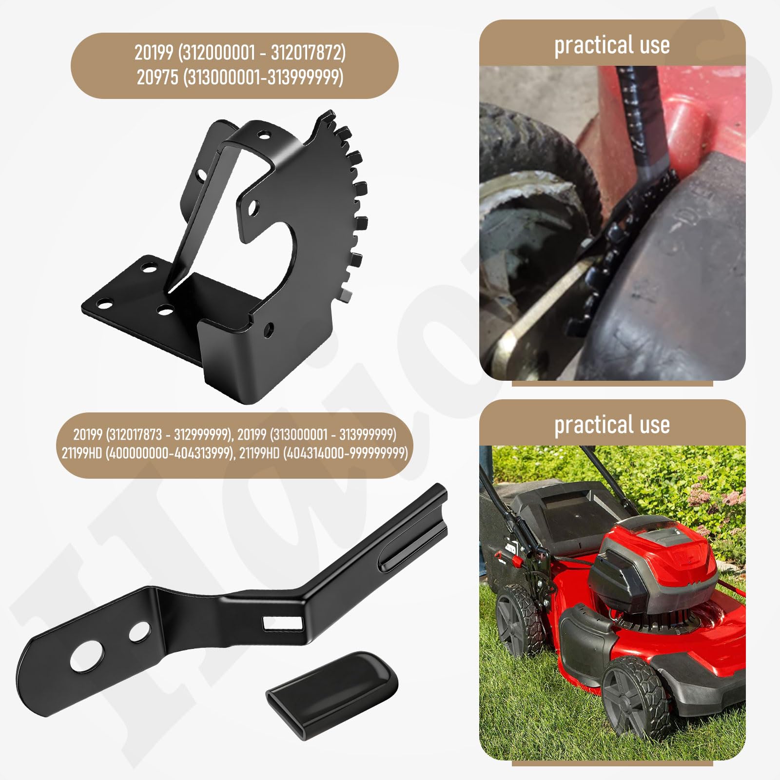 120-7037-03 Placa de ajuste de cubierta izquierda y resorte de brazo 120-7043 y juego de agarre de palanca 120-9535 compatible con cortacéspedes TimeMaster Toro de 30 pulgadas, reemplaza 120703703