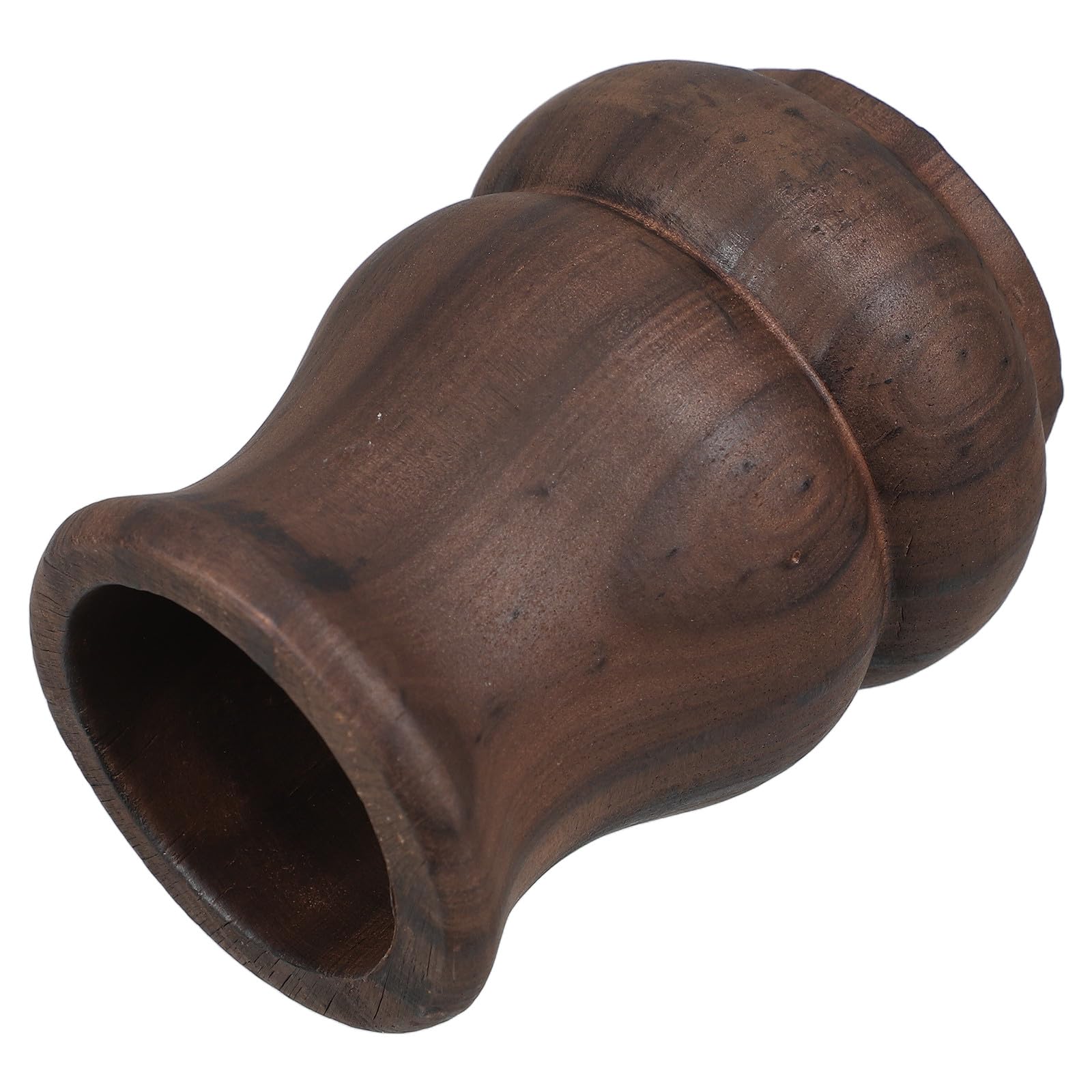 Jarrón de madera creativo contra la decoración aburrida: florero retro natural único