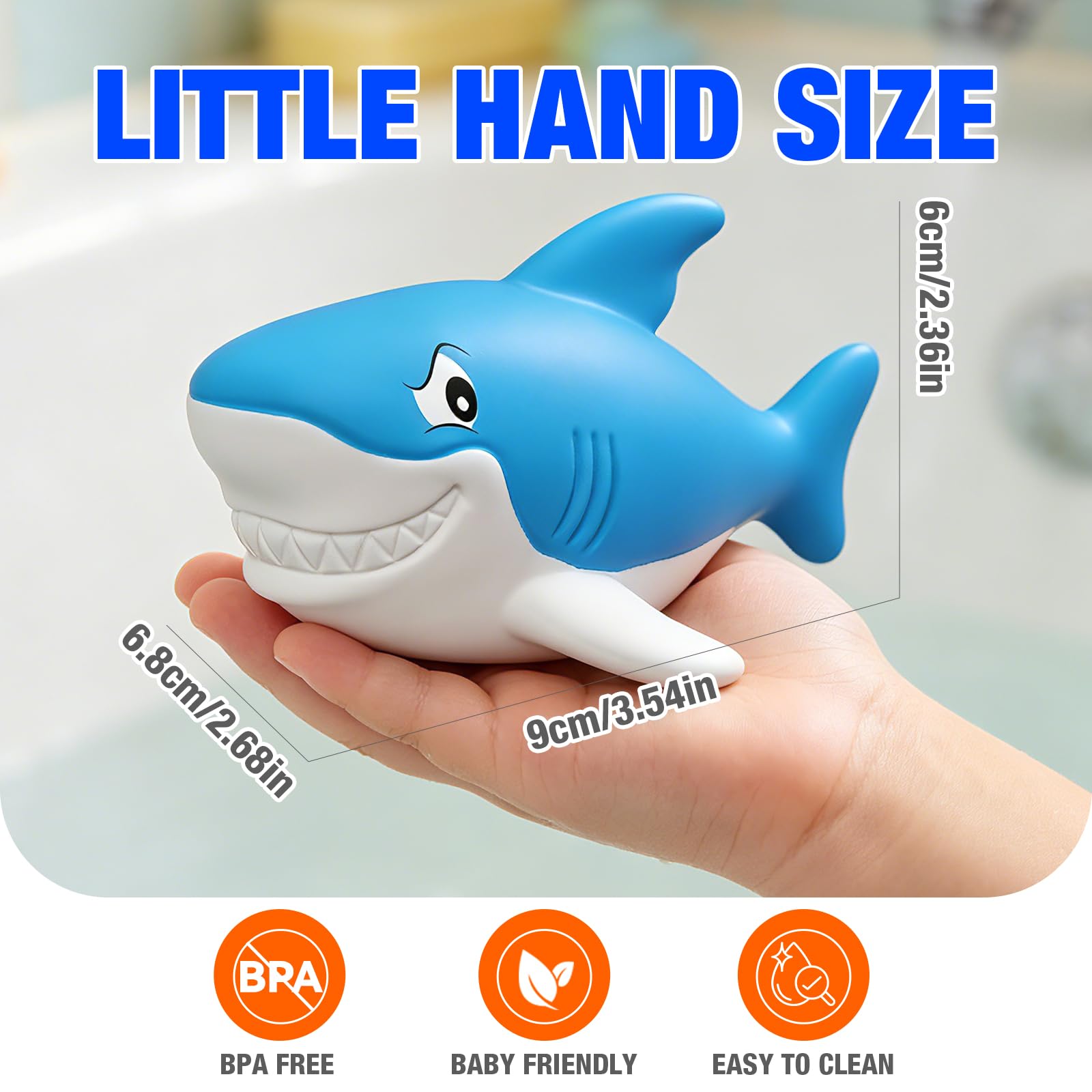 Juguetes de Baño Bebé Set 12 Piezas con Animales Marinos y Red – Juguetes Bañera sin Agujero Bebé Bath Toys de Baño Flotante,Juguete Bañera Infantil para Baño y Piscina