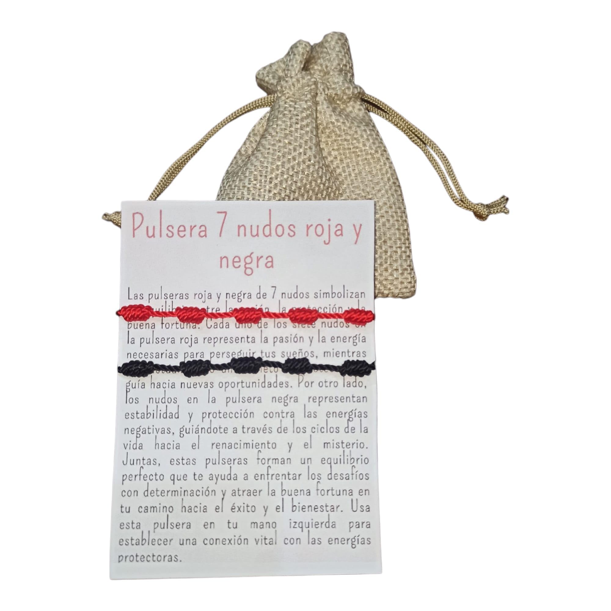 Bracciale Portafortuna Rosso 7 Nodi Con Occhio Turco E Mano Di Fatima - Amuleto Protezione Uomo E Donna - Filo Rosso, Bracciale Coppia, Energia Positiva