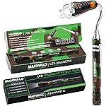 LED Magnetic Pickup Tools, Telescoping Magnetic Flashlights with Extendable Magnet Stick, Christmas Stocking Stuffers for Men Adults, Birthday Gifts for Men, Dad, Camouflage