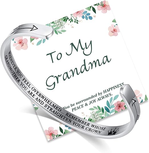 NEWNOVE Grandma Gifts from Granddaughter Remember Whose Grandmother You