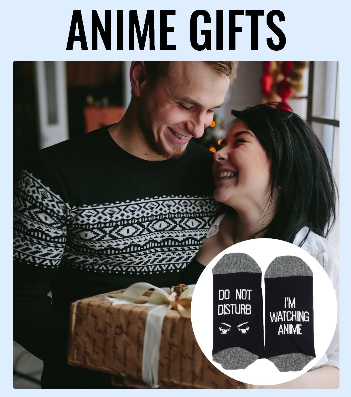 Anime Gifts for Men, Anime Socks for Teen Boys, for Birthday Christmas Gifts - Image 5