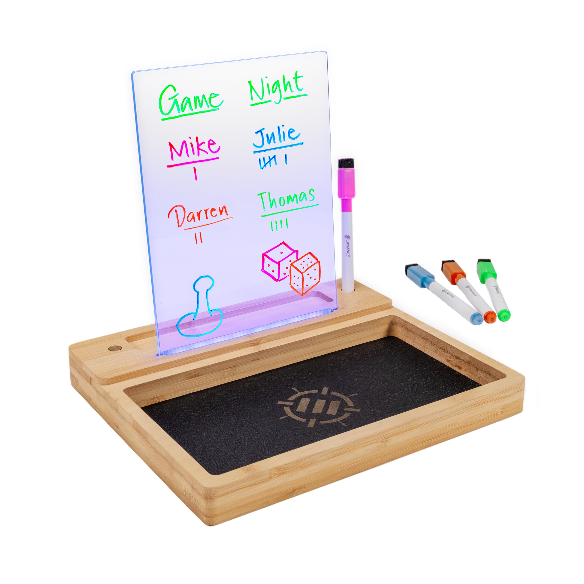 Amazon.com: ENHANCE LED Writing Score Board & Dice Tray for Table