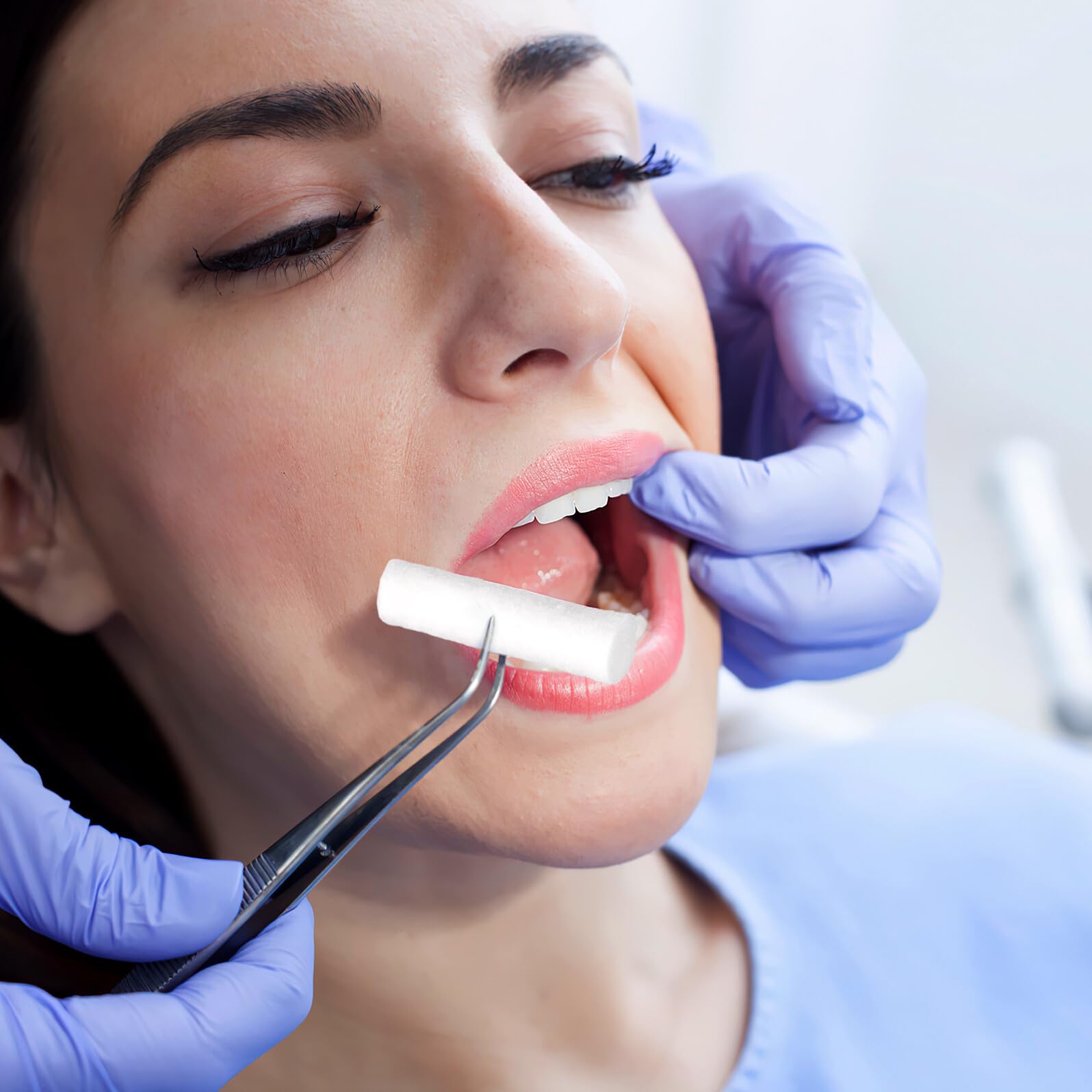 Tiras de Algodón Dental 5 Piezas 8x38mm Ligeras y Resistentes | Alta Absorción Hemostática, Uso en Lavado Bucal, Hogar y Clínicas Dentales, Ligero y No se Rompe Fácilmente