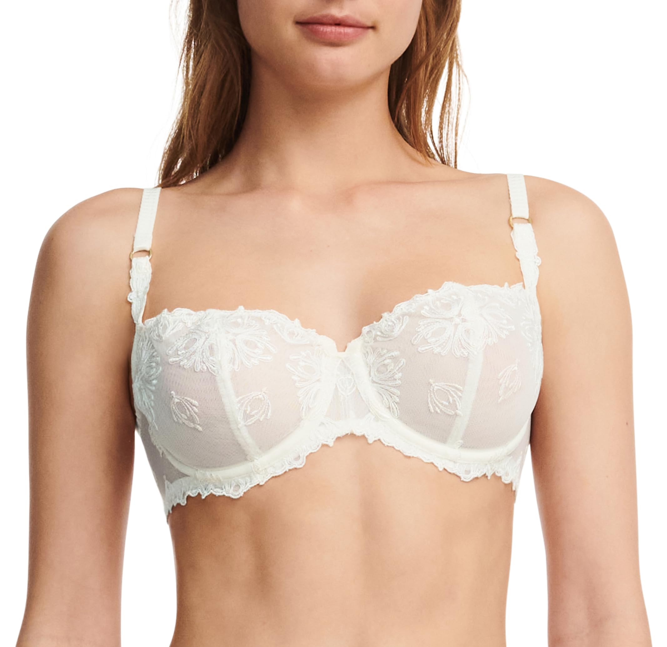 Chantelle Women's, Champs Elysees, Half-Cup Balcony Bra, Women's Lingerie, Off-White (Elfenbein 35), 36 / 36C