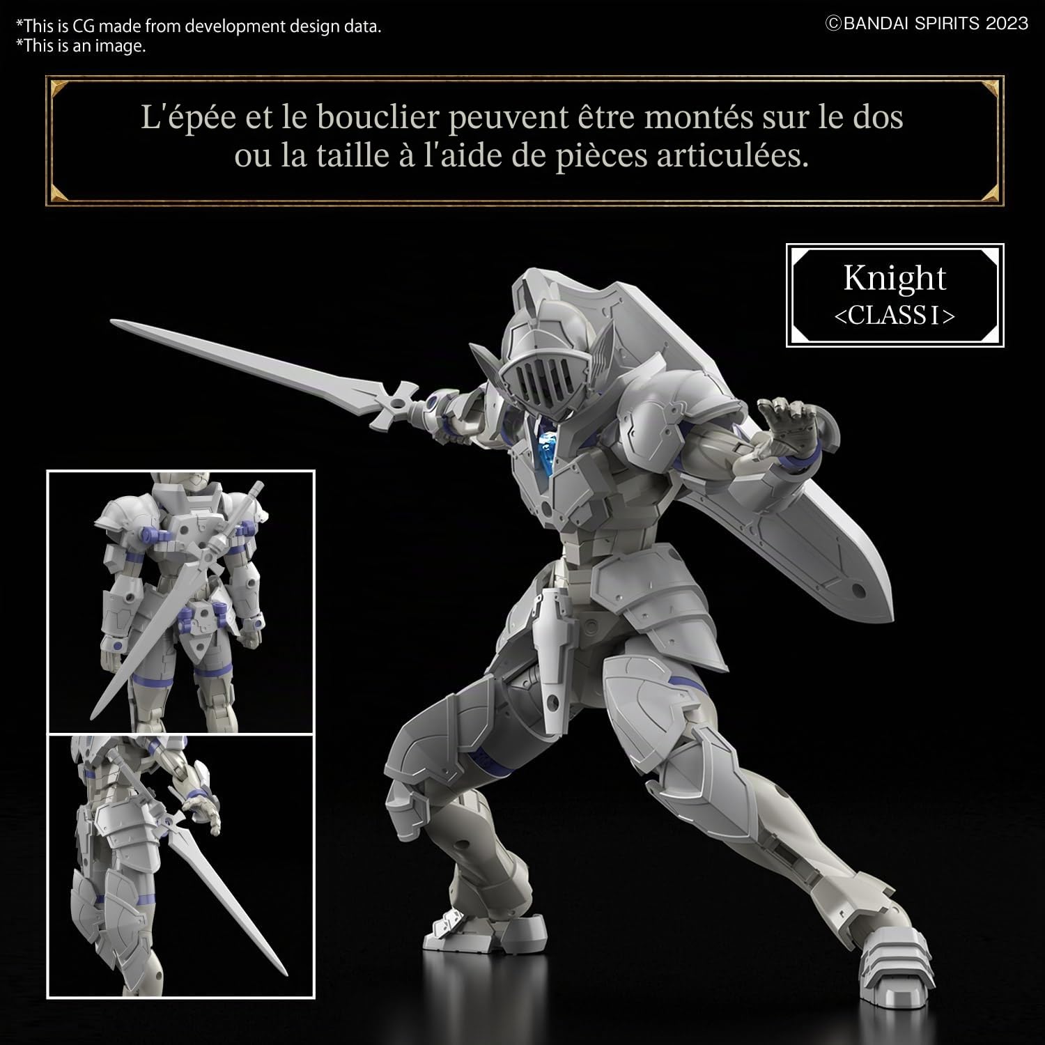BANDAI Spirits Bandai Hobby – 30 Minute Fantasy – #01 Liber Knight, 30 MF Model Kit