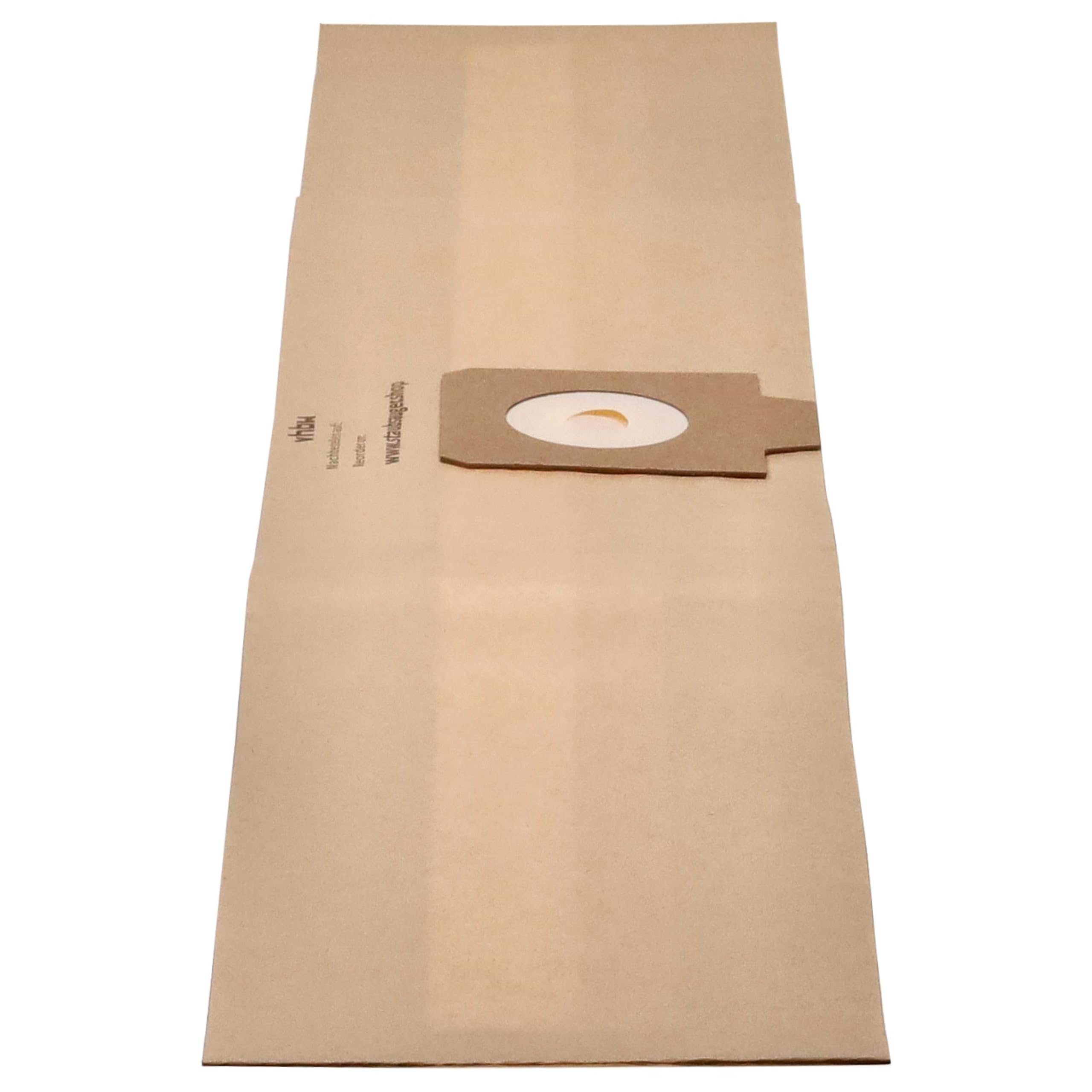 vhbw 100 x worek do odkurzacza kompatybilny z odkurzaczem EVA UZ 930 – 34 cm x 17 cm, brązowy