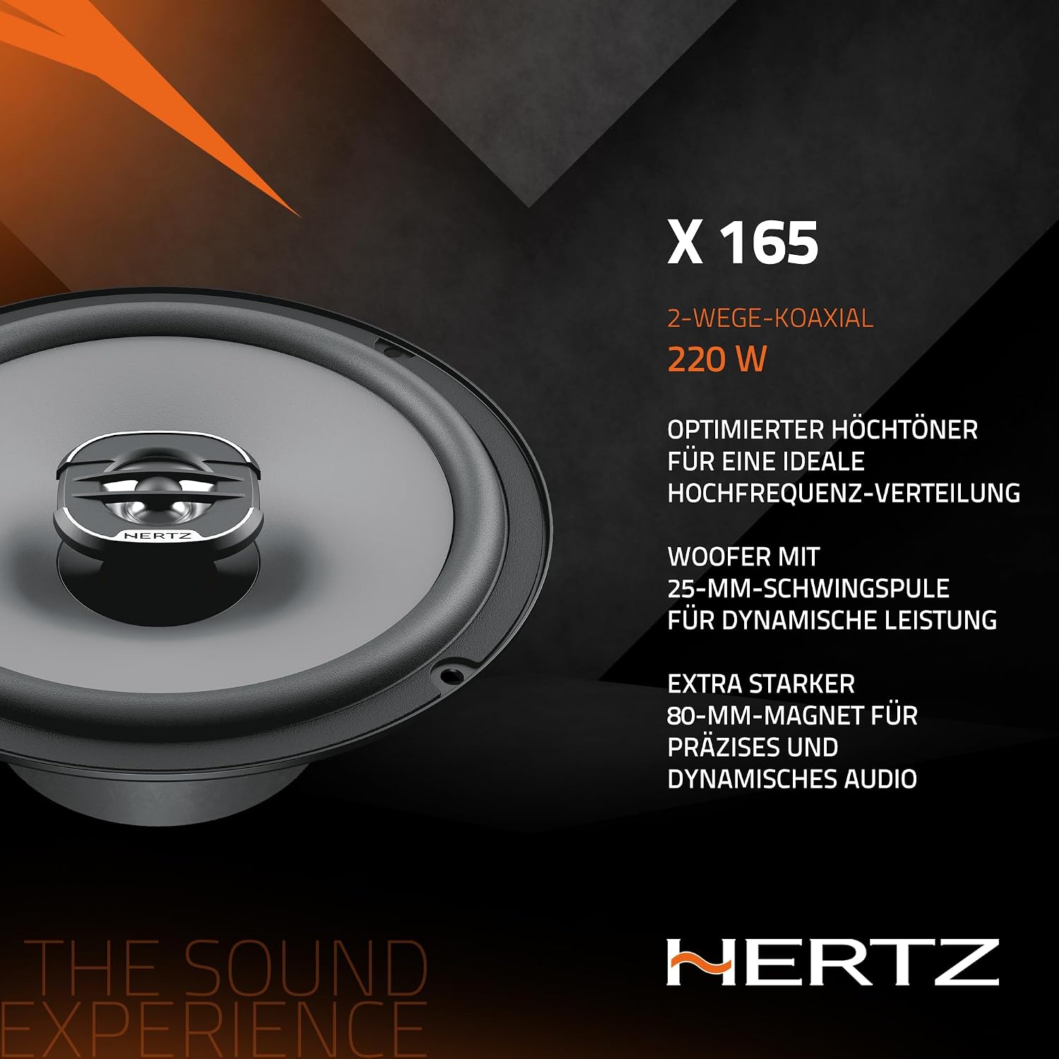 Difuzoare auto Hertz DCX 165.3, 16cm, coaxiale, pentru siste