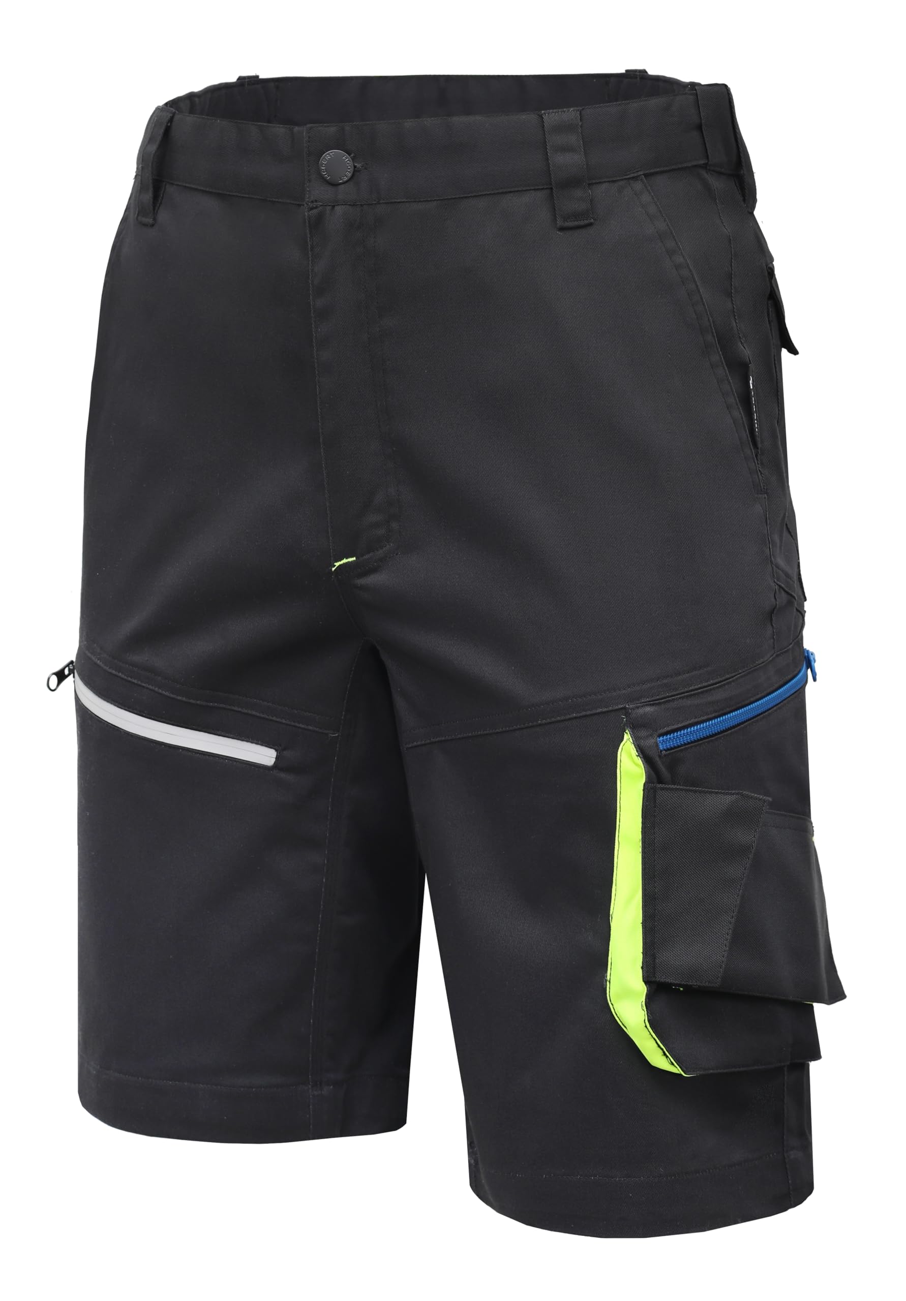 Högert Technik - Reetz elastische Shorts schwarz | Twill-Gewebe | Shorts mit Taschen | Herren Kurz Arbeitshose | Arbeitsshorts Arbeitshosen Männer | EN ISO 13688