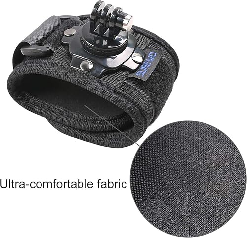 Miniatura 4 de Soporte para correa de muñeca, correa de montaje de brazo giratoria de 360 compatible con GoPro Hero 1312111098765 negro, DJI Action 65 pro43, Insta