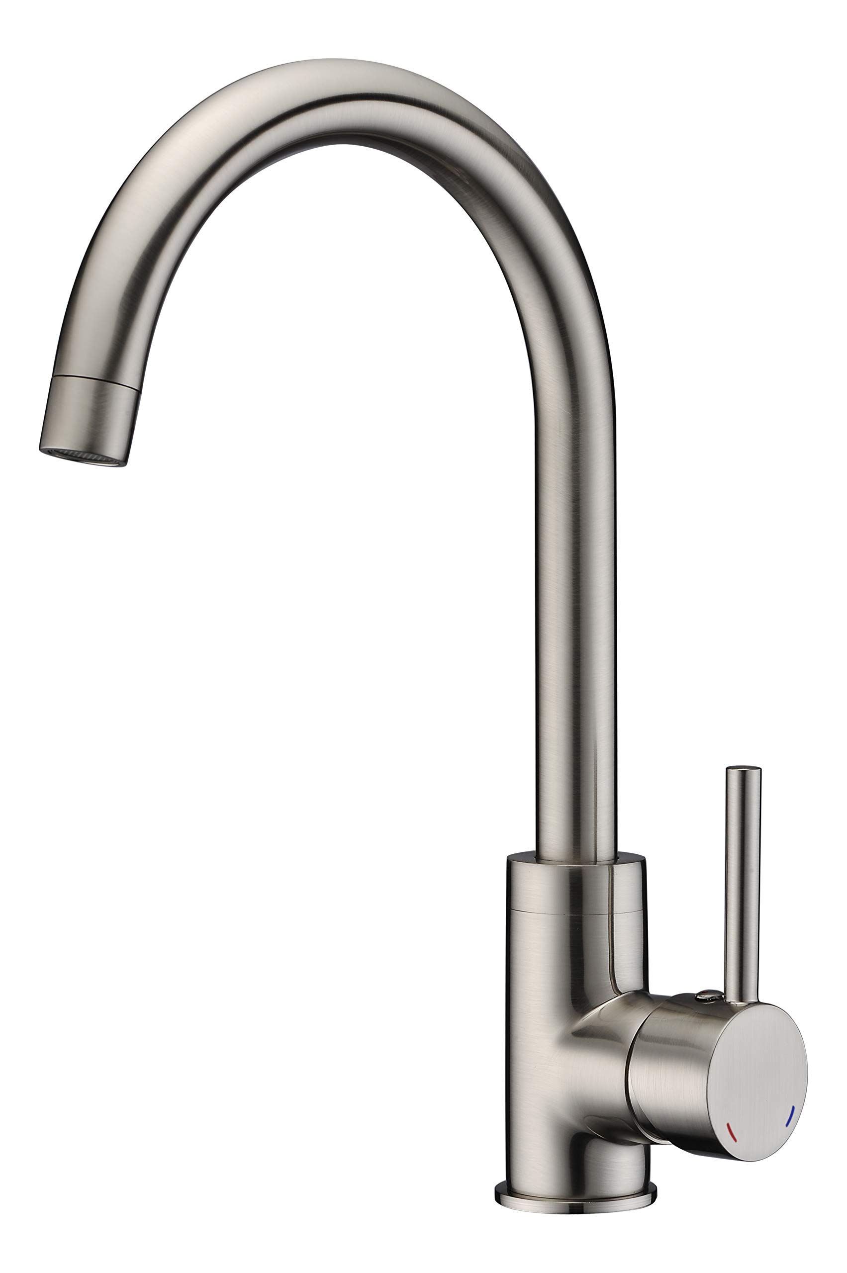 Edouard Rousseau - Mitigeur Évier ILO Inox - Bec Tube Mobile - Aérateur Économie d’Eau