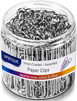 Clipes de papel, 100 peças de clipes de papel prateados grandes 50 mm, revestimento durável e resistente à ferrugem, clipes de papel jumbo ótimos para organização de documentos e escritório por Artista não identificado — capa do álbum