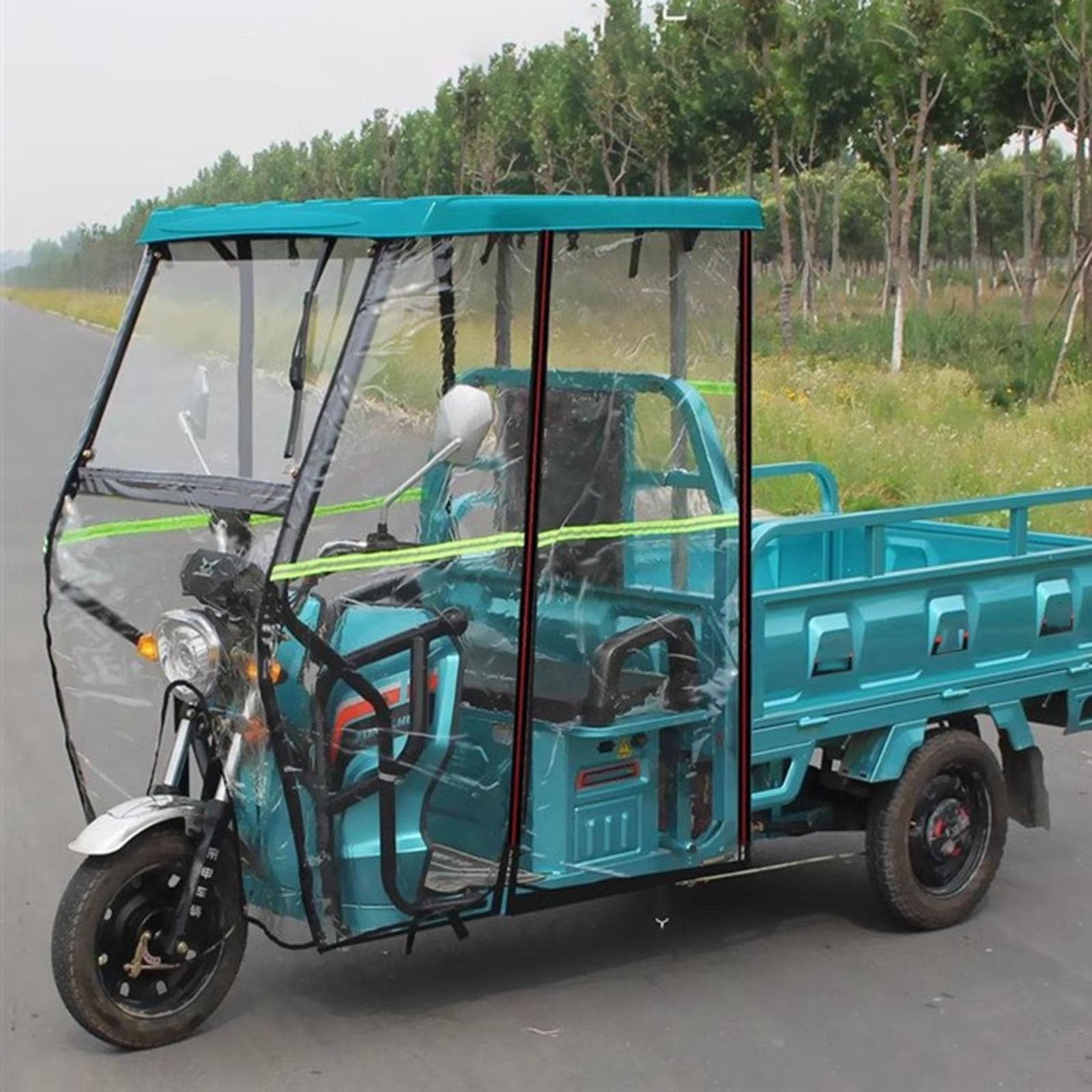 Housse de protection tricycle adulte anti-UV bâche 80cm bleu clair