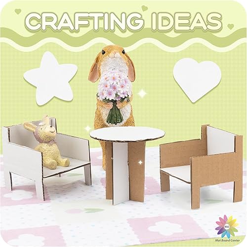 Miniatura 6 de Mat Board Center, paquete de 25 hojas de cartón corrugado de 16 x 20 pulgadas, 18 de pulgada de grosor, insertos de cartón plano para correo,