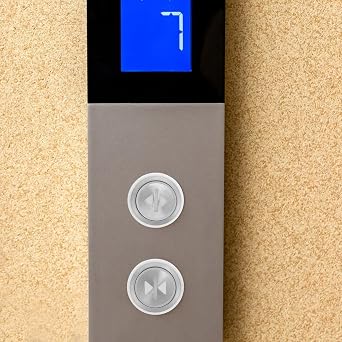 2pcs Elevator Replacement Push Button Switches with Stainless Steel Material and 36mm Diameter, Compatible Elevator Parts for Apartment and Office Building Use, Featuring Open