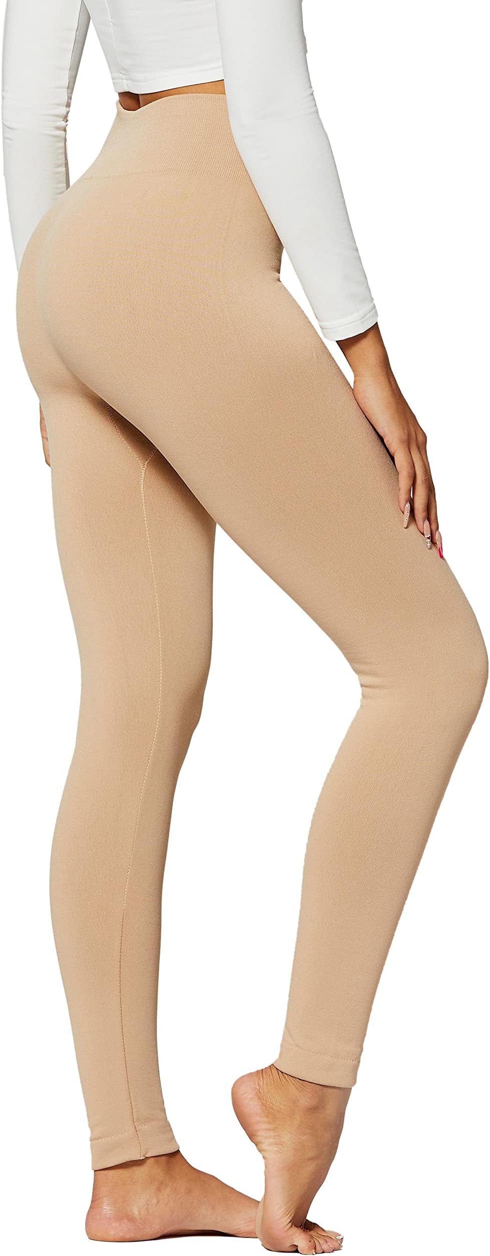 Conceited Fleece Lined Leggings Women - Regular and Plus Size Tights - Premium Fabric in Many Colors