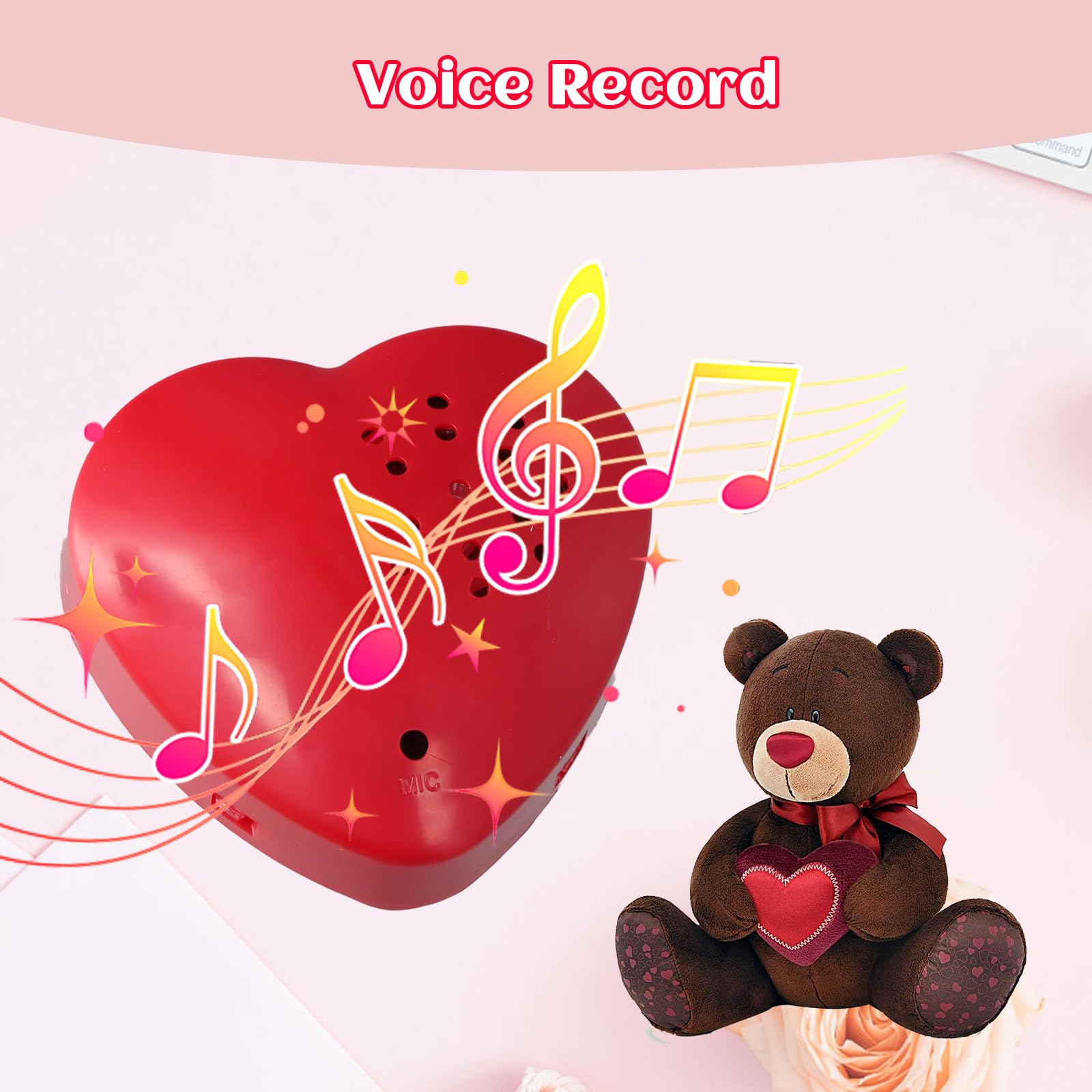 Heart Shaped Mini Voice Recorder 30 Seconds - Image 4