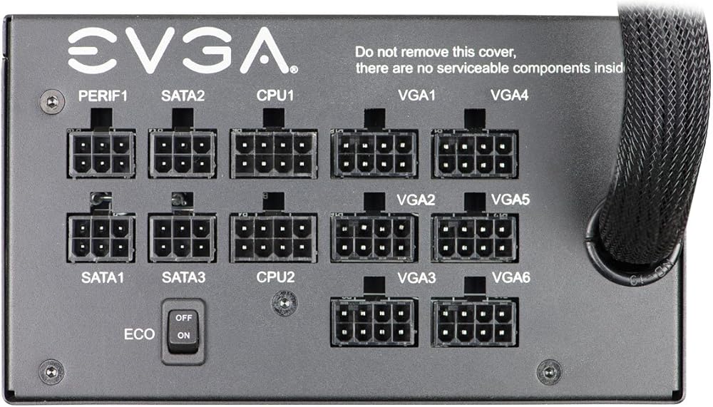 EVGA 1000 GQ, 1000W 80+ GOLD Power Supply with Semi Modular and EVGA ECO Mode thumbnail 5