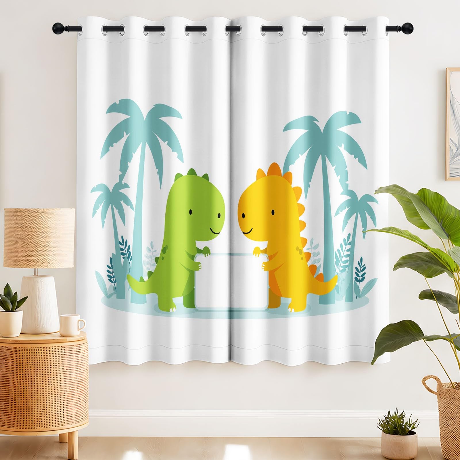 Izolowane termicznie Zasłony zaciemniające Cute Cartoon 140 x 175 cm