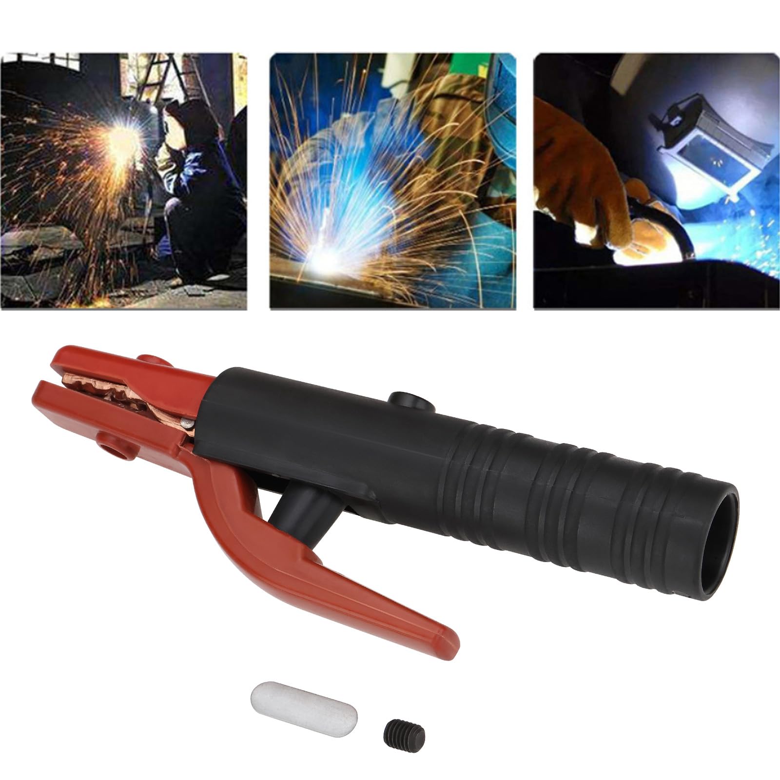 VGOL 1PC American Heavy Duty Pure Copper Welding Clamp Current Capacity 500A Scope of Use Welding Grounding Grounding Clamp Welding and Cutting Tools - Image 3