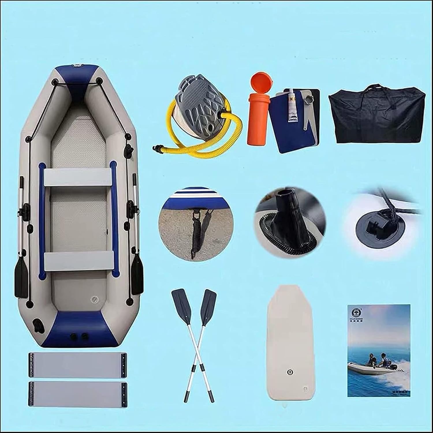 Nflatable Thickened Drifting Boat Scenic Inflatable Inflatable Fishing Boat Thickened Drifting Boat