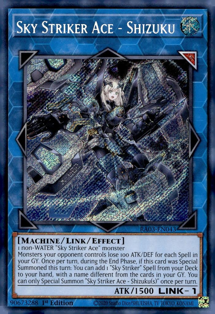 Amazon.com: Sky Striker Ace - Shizuku (Secret Rare) - RA03-EN043
