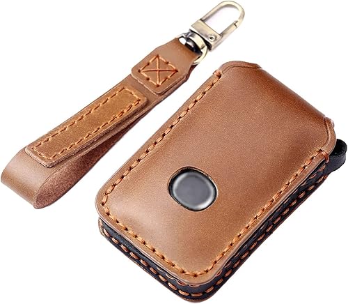 Miniatura 1 de EASYANT Funda de piel auténtica para llavero de 4 botones compatible con Mazda 3 Hatchback 6 CX-5 CX-30 CX-9 2020-2022