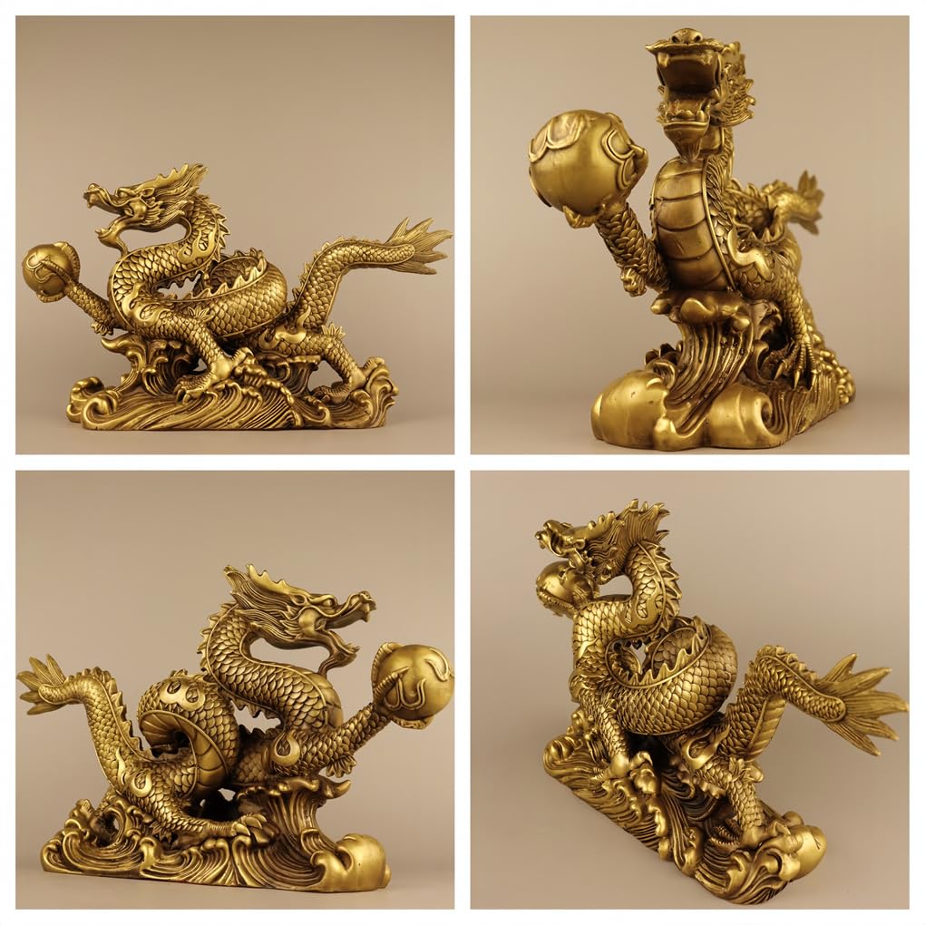 五本爪 龍神様 銅製 風水 置物 昇運金龍 開運 金運 恋愛 幸運 縁起物