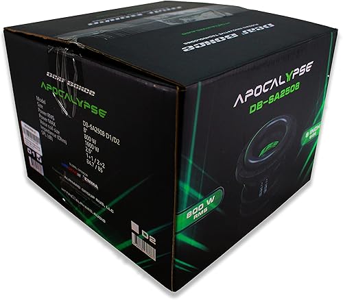 Miniatura 5 de Deaf Bonce Apocalypse 8" 800W RMS Dual 1-Ohm Bass Subwoofer / SA2508-D1