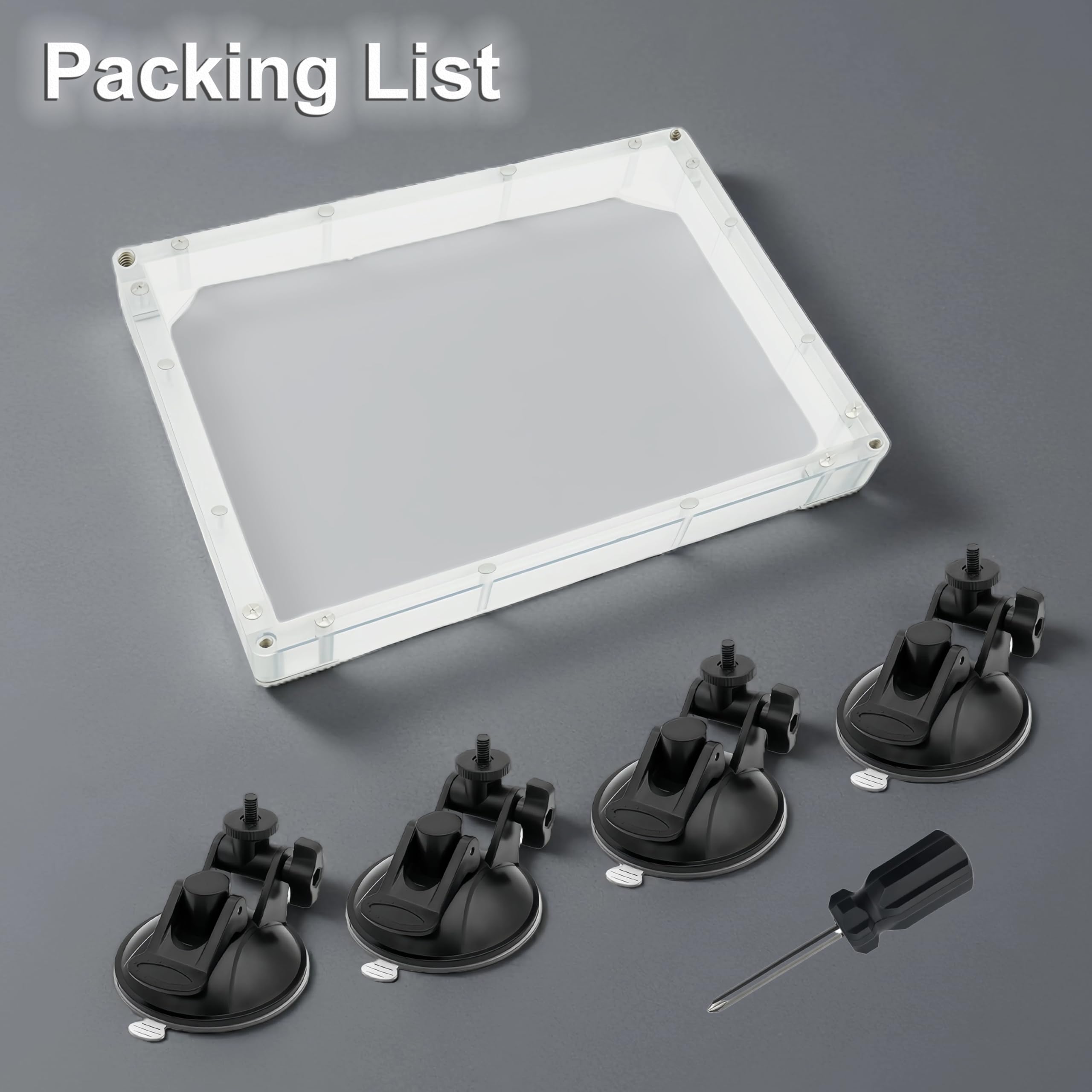 Coche Ventosa Soporte Compatible con Starlink Mini,Fuerte Succión Protector Montaje Caja para Coche Techos Solares o Salpicadero Windows RV, Camiones, Barcos Segura y a Prueba De Vibraciones