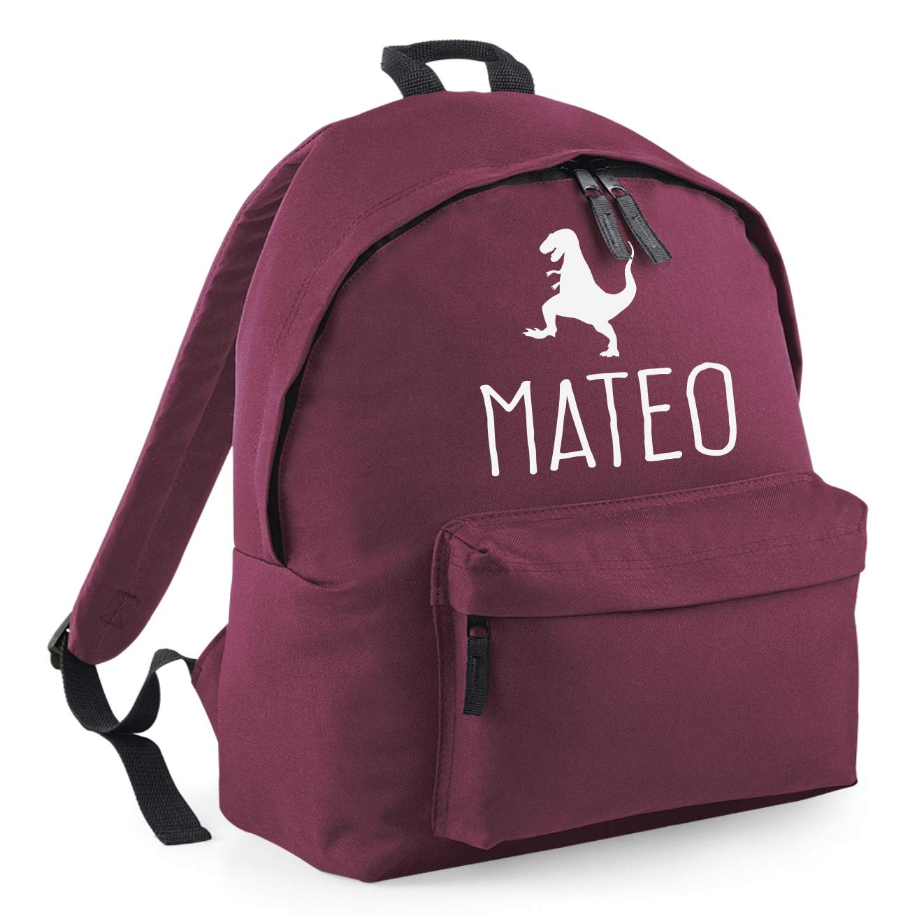 Nametape Express Maroon Personalized Backpack Printed With Name Great For School, Club Or Days Out (Maroon)