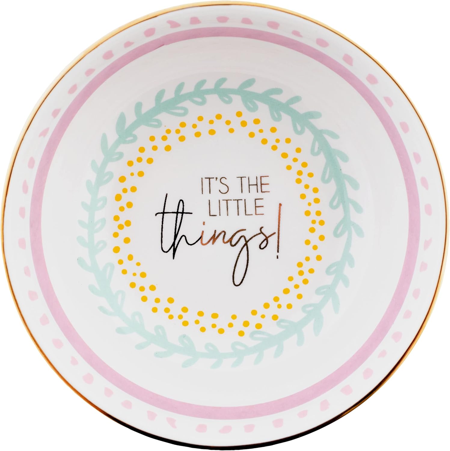 Karma, Colorful Ring Bowl, Colorful Trinket Tray, Decorative Ceramic Trinket Dish, Jewelry Dish Tray for Rings, Little Things - Image 2