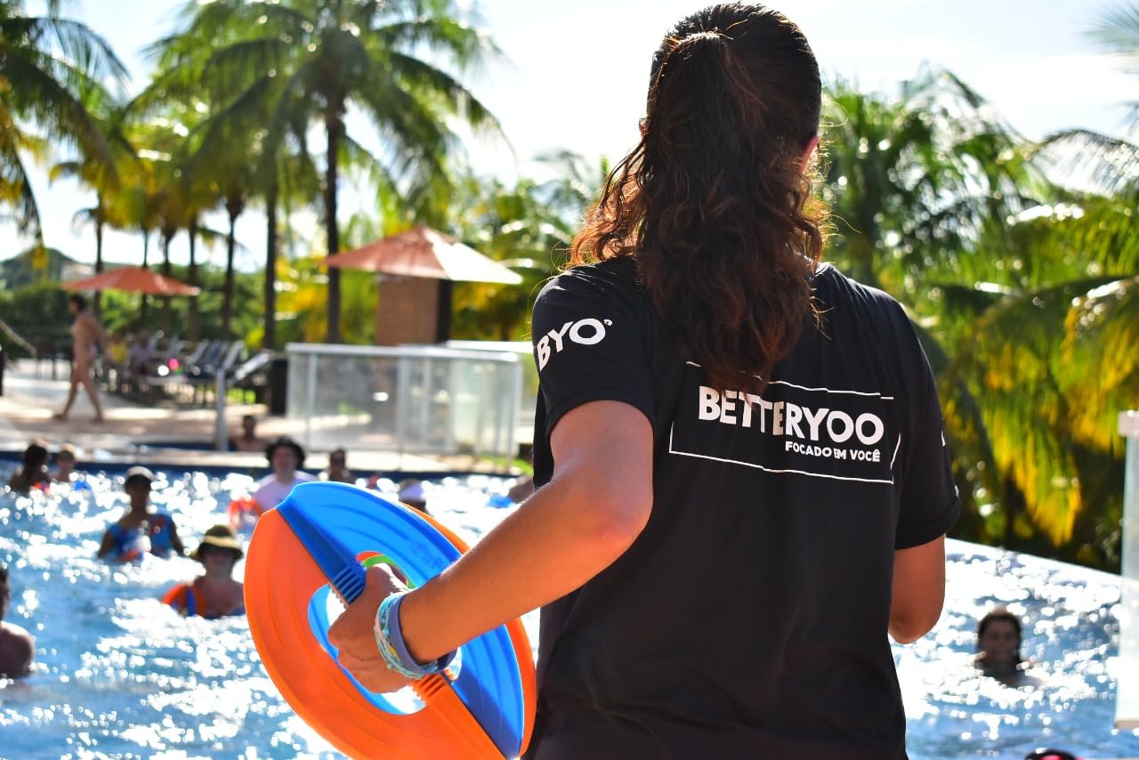 Floty Mancuernas Acuáticas Power Ring para Aquagym - Halteres de Agua con Empuñadura Antideslizante para Hidroginástica, Fitness Acuático y Rehabilitación - Diseño Hidrodinámico (1 Par)
