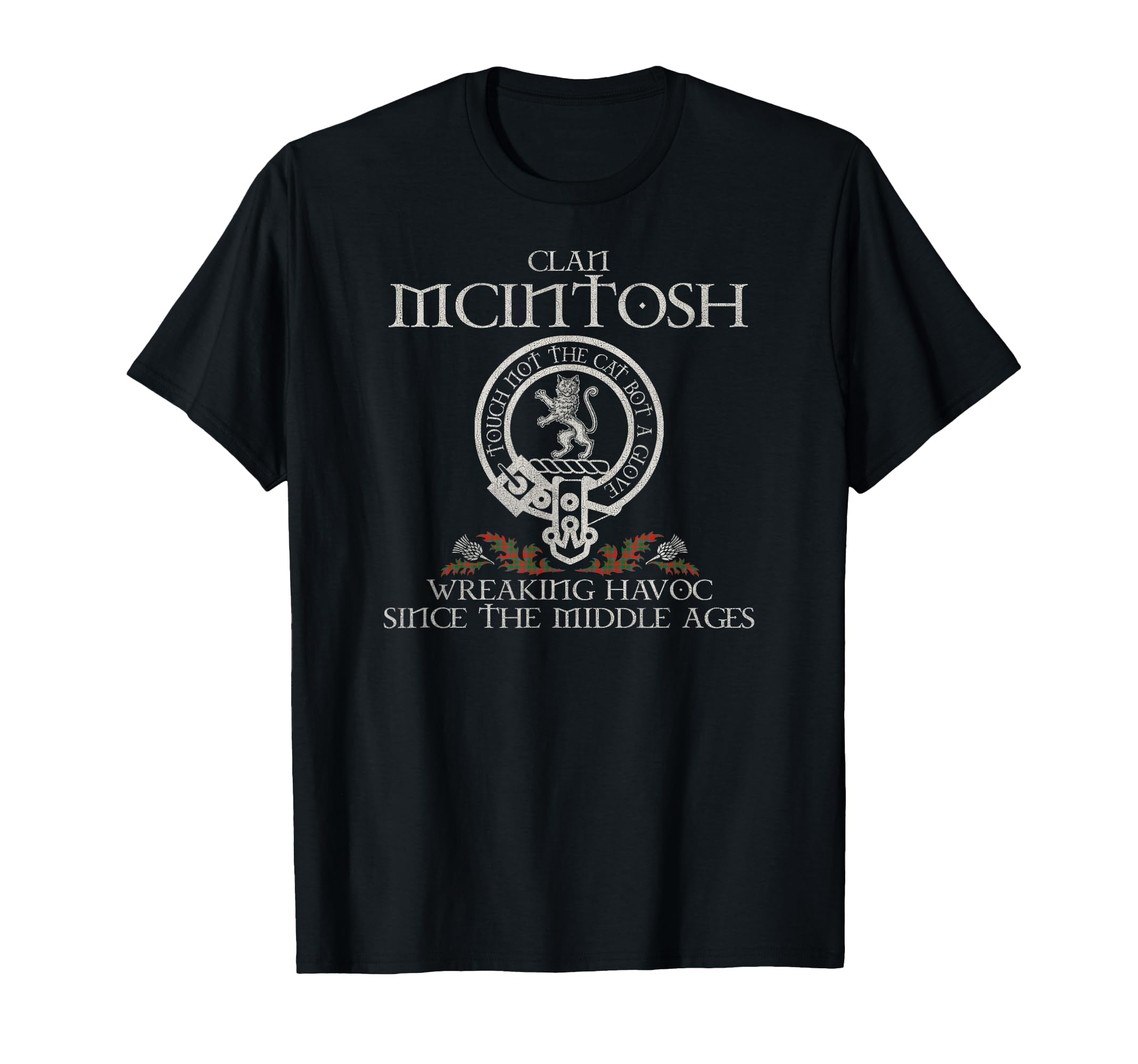 Clan McIntosh Crest, Surname, Scottish Heritage Vintage T-Shirt