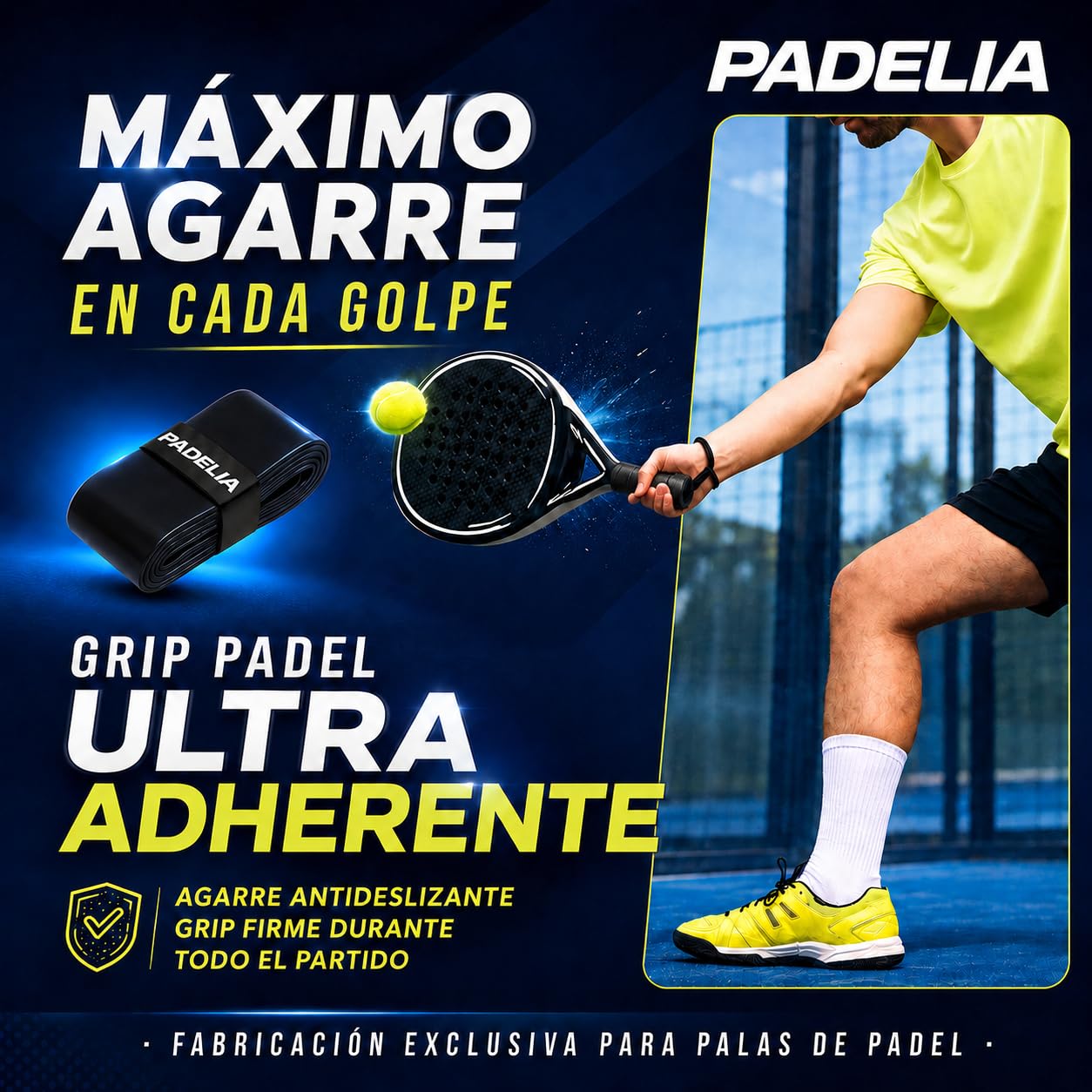 Overgrips Padel Ultra Adherentes Grip Absorbente Overgrip Resistente Pack 6 Unidades