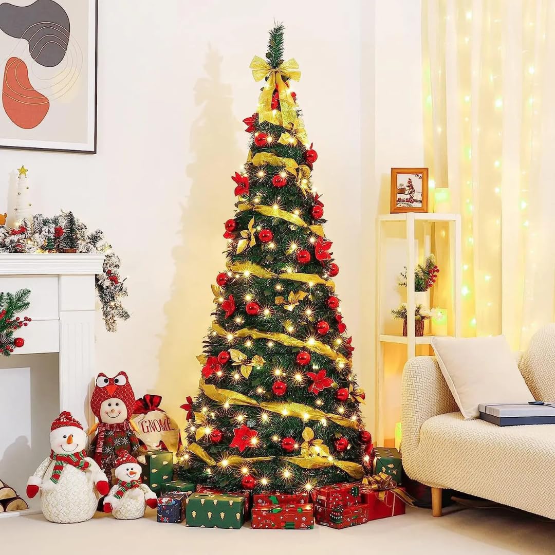 Arbol de Navidad Pop up - Arbol de Navidad Plegable - Plegado facil y rapido - Facil de Guardar