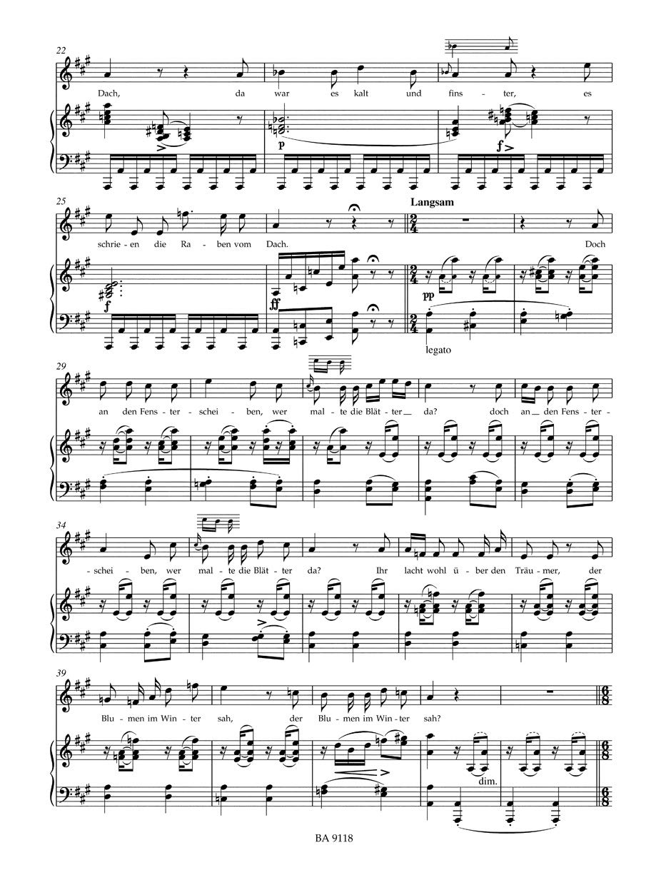 Winterreise op. 89 (Hohe Stimme). Singpartitur, Urtextausgabe