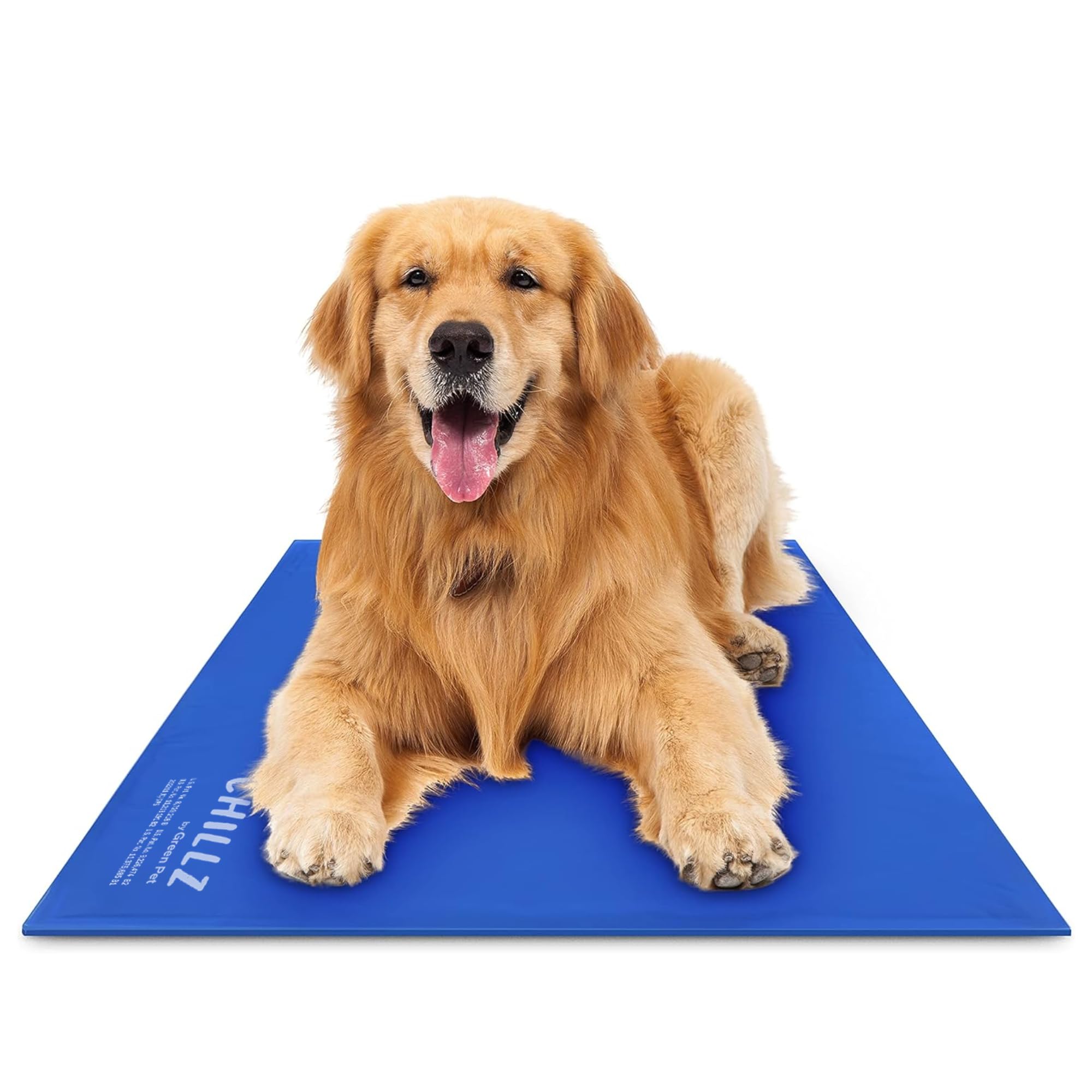 The Green Pet Shop Chillz Gel Mat, Extra Large - Pressure-Activated Cooling Pad for Pets Over 50 lbs - Non-Toxic, No Water or Refrigeration Needed - Ideal for Home, Travel & Crates