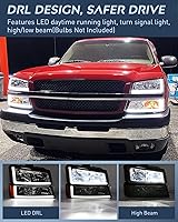 Vista 101 de Nilight Conjunto de luz trasera compatible con Chevy Silverado 1500 1500HD 2500 2500HD 2500 2500HD 3500 2007 Chevrolet Classic OE Style lámpara Lado