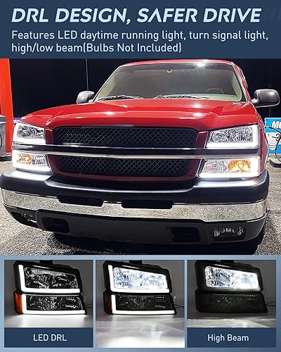 Vista 147 de Nilight Conjunto de luz trasera para Chevy Silverado 1500 1500HD 2500 2500 2500HD 3500 2007 Chevrolet Classic OE estilo pasajero lámpara trasera
