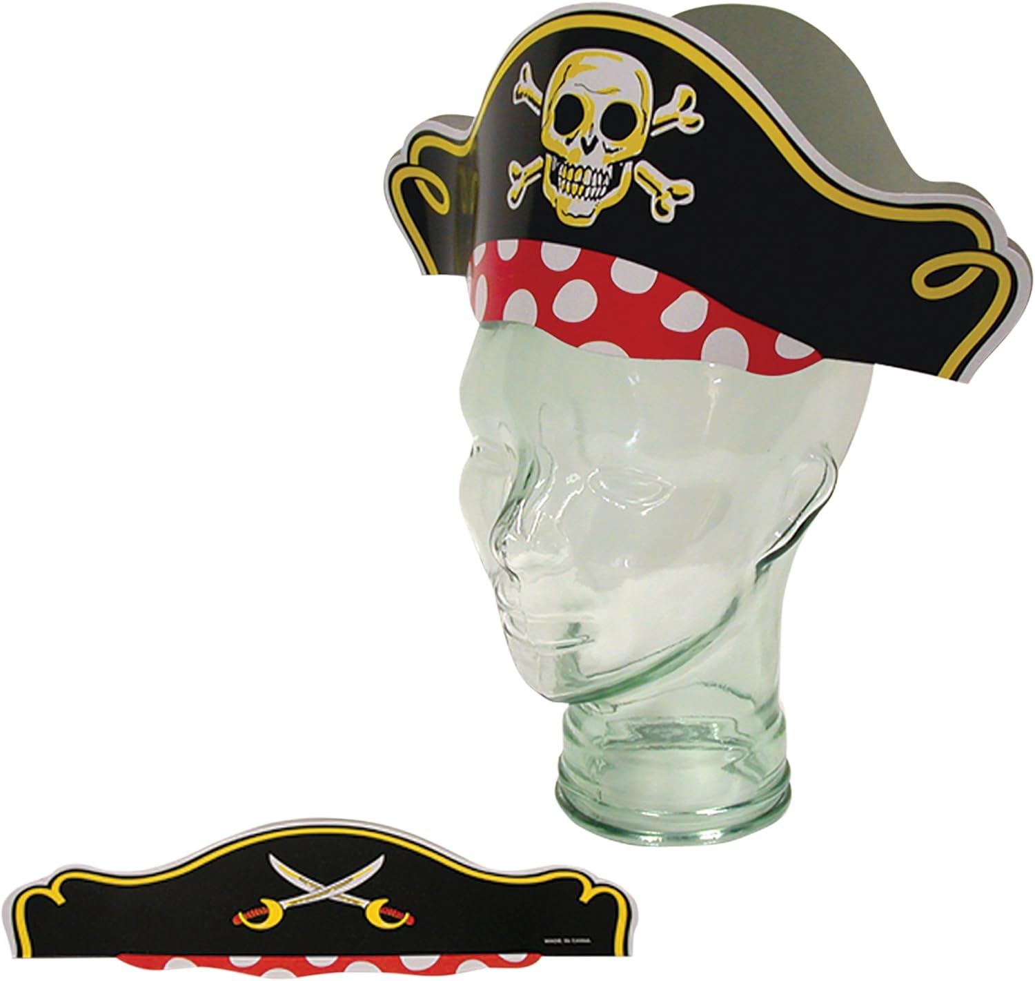 Pirate Captain Party Hats (12 Pack): Kitchen & Dining