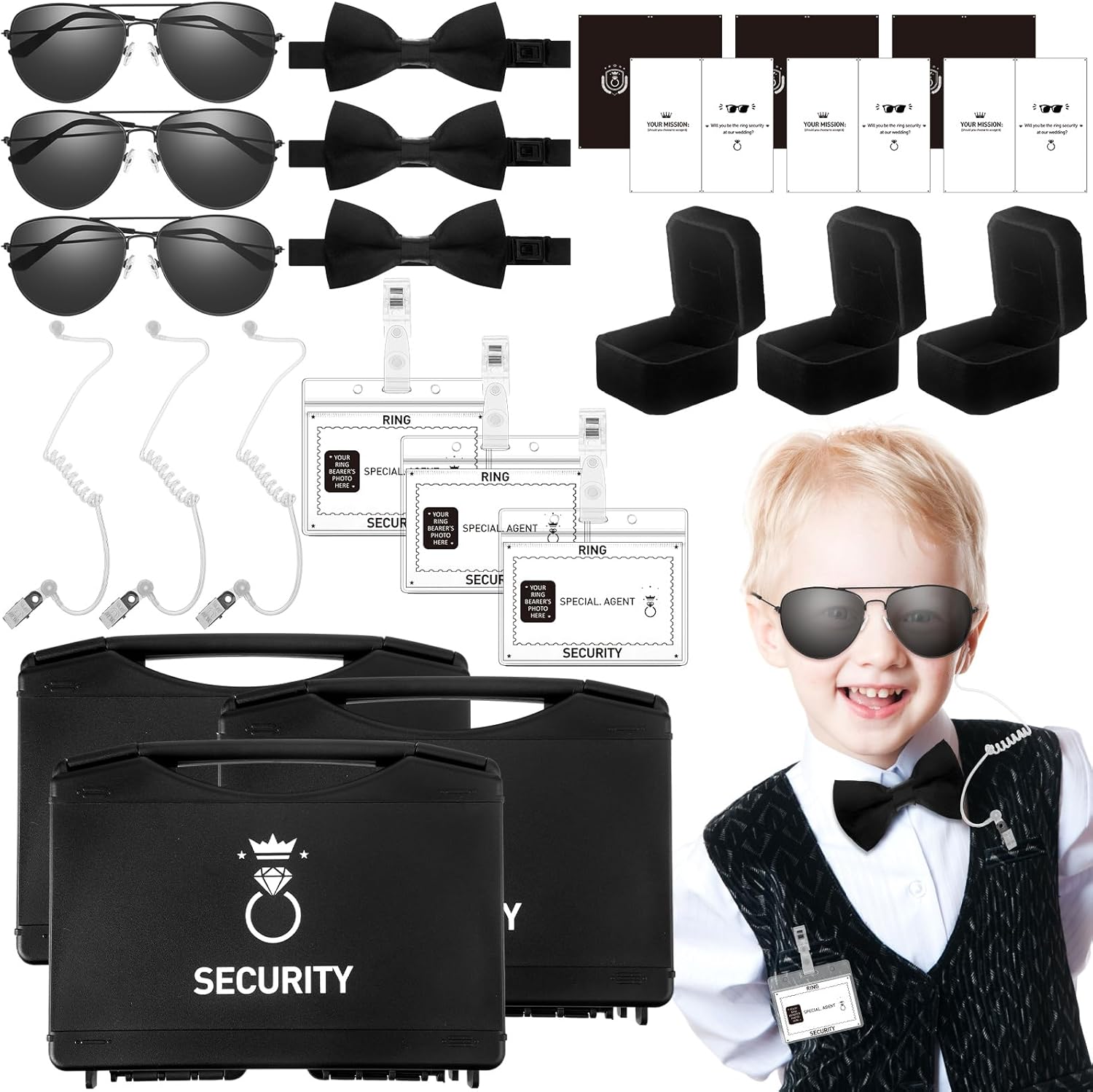 24 Pcs Ring Wedding Security Set, Ring Bearer Box, Kenya Ubuy
