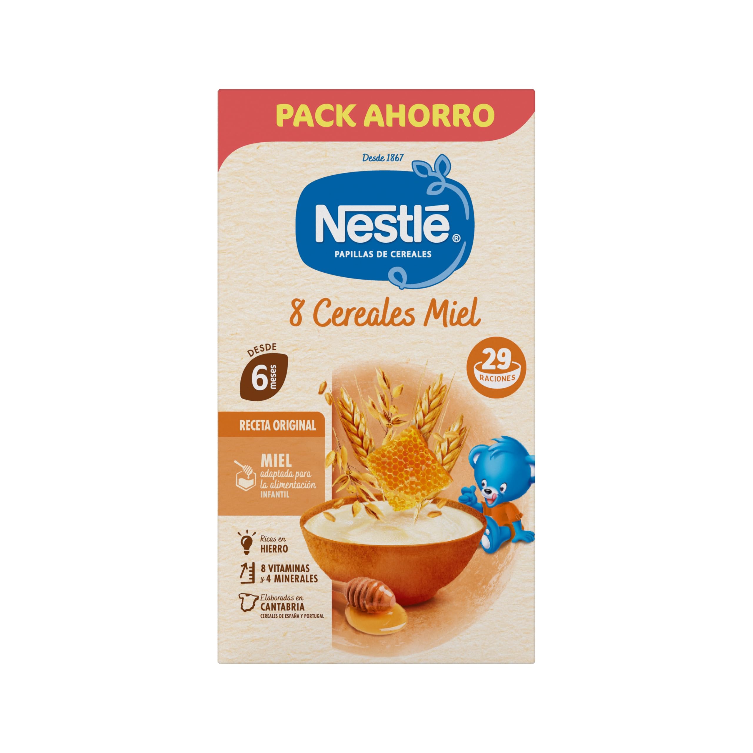 Nestlé Nestle Papilla 8 céréales au miel 725 g