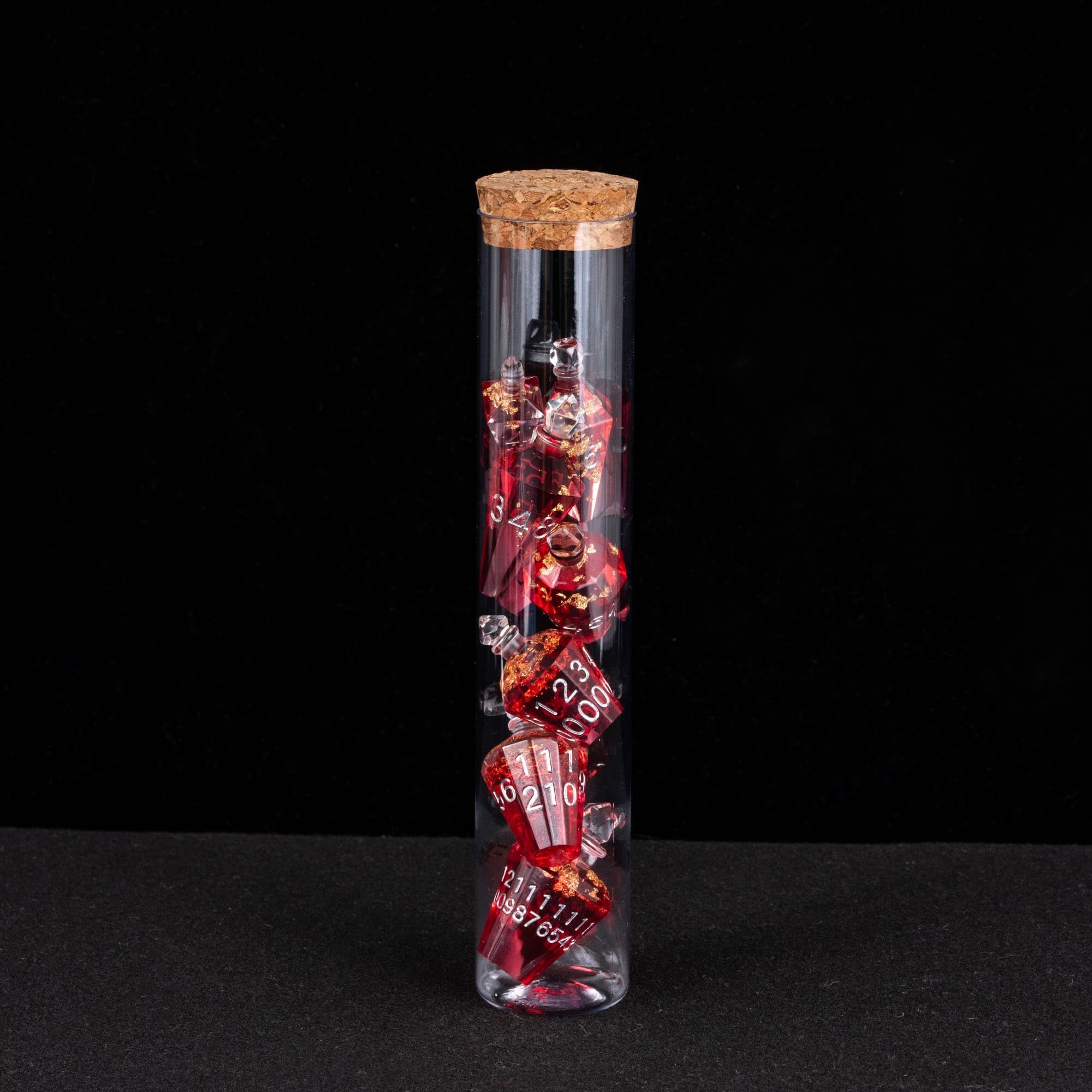 Cusdie 7-Die Sharp Edges DND Dice Set, Potion Shaped D&D Dice, Handcrafted Polyhedral Dice Set - Image 3