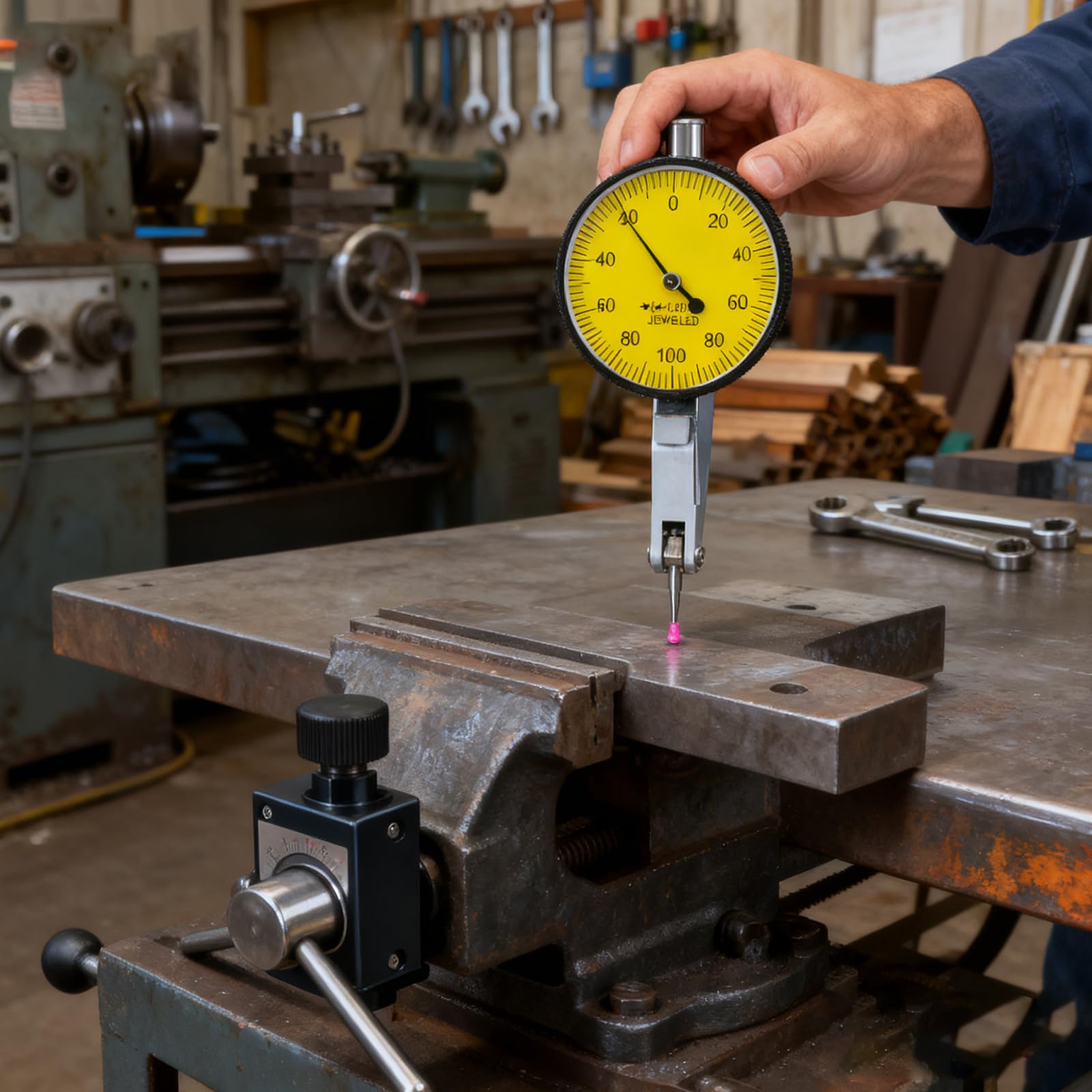 Indicateurs à cadran à levier de 0, 002 mm de qualité industrielle, finition de la jauge avec une échelle facile à lire, adapté ingénieurs, outil de mesure de précision