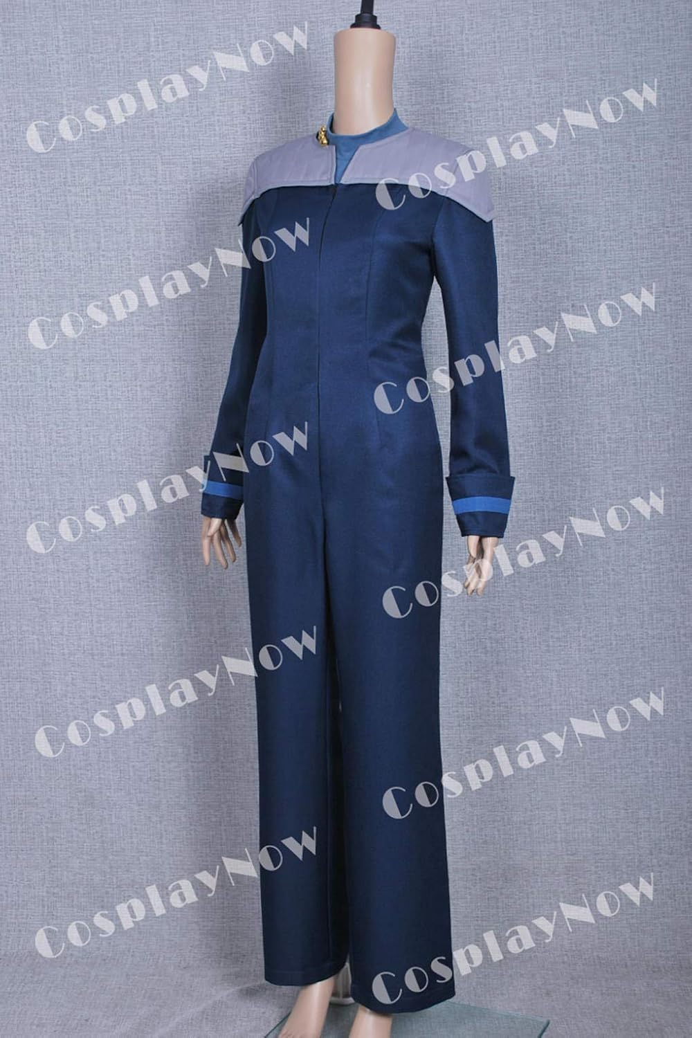 Star TNG Deanna Troi Cosplay Costume Blue