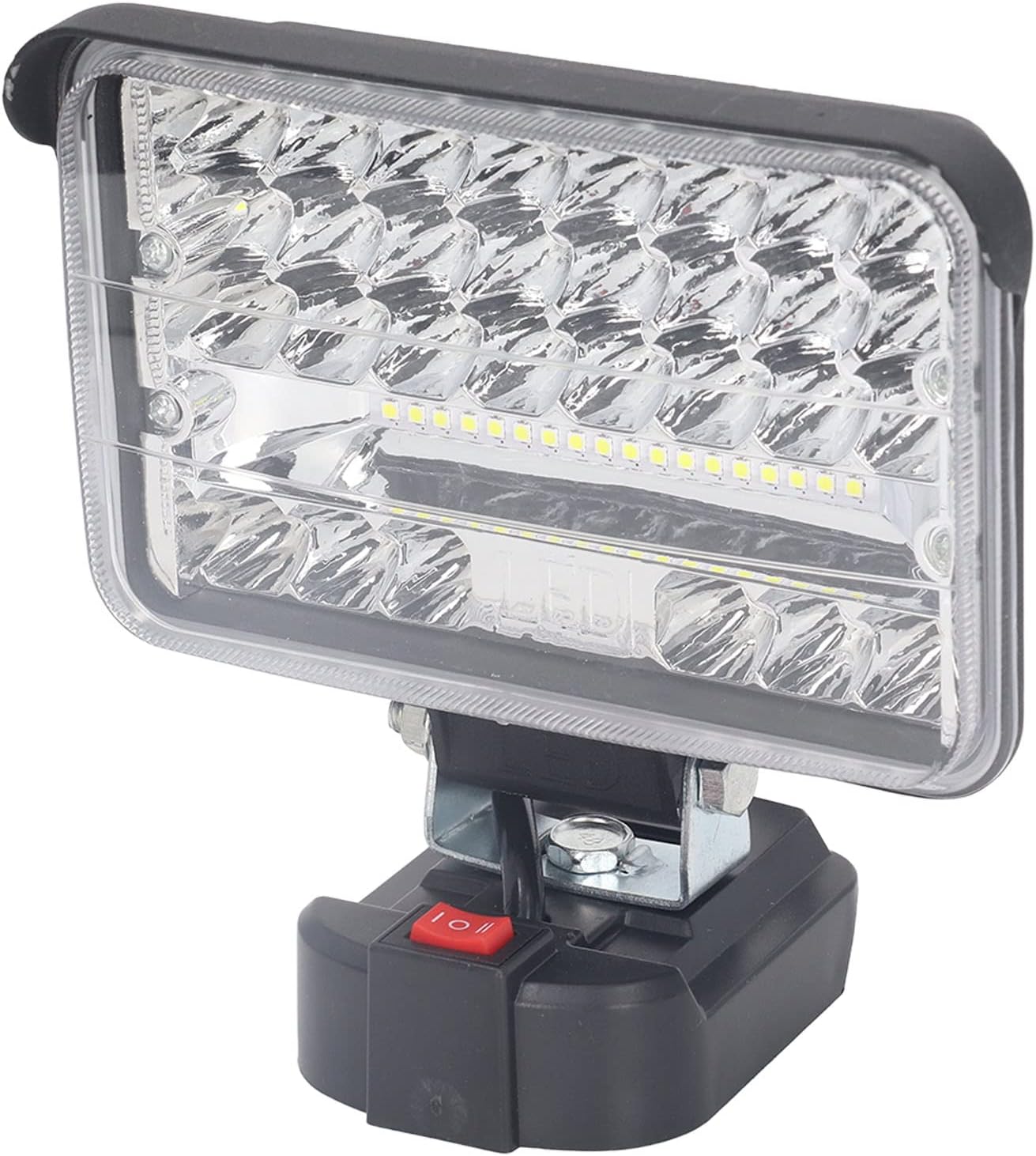 144W 7200LM LED Work Light, Cordless Spotlight Floodlight with 2 Brightness Modes, 1500ft Beam for Outdoor Camping Fishing Power Outage, Compatible with 18V BL1815 BL1840 BL1850