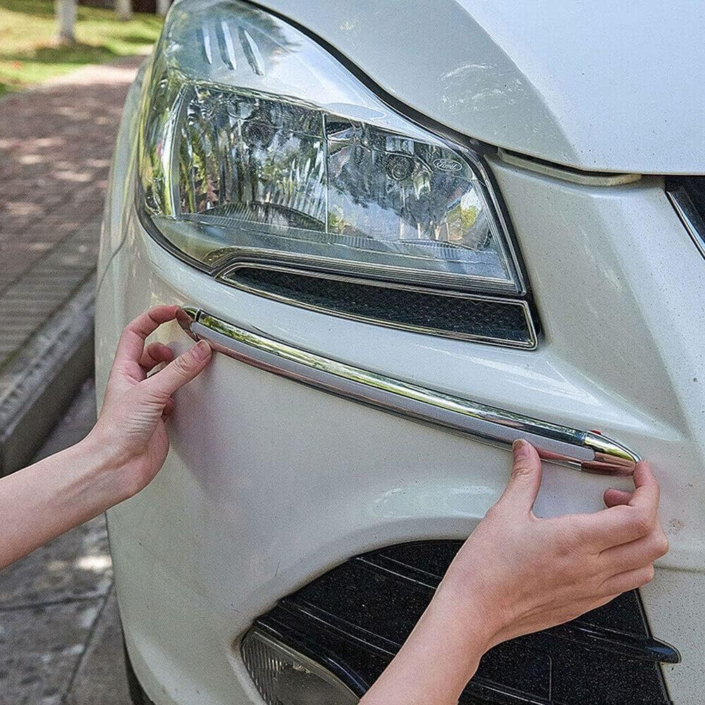 TEAMWILL 4pcs Car Accessories Bumper Corner Protector Guard Cover Anti-Scratch Stickers Bar Bumper Strips